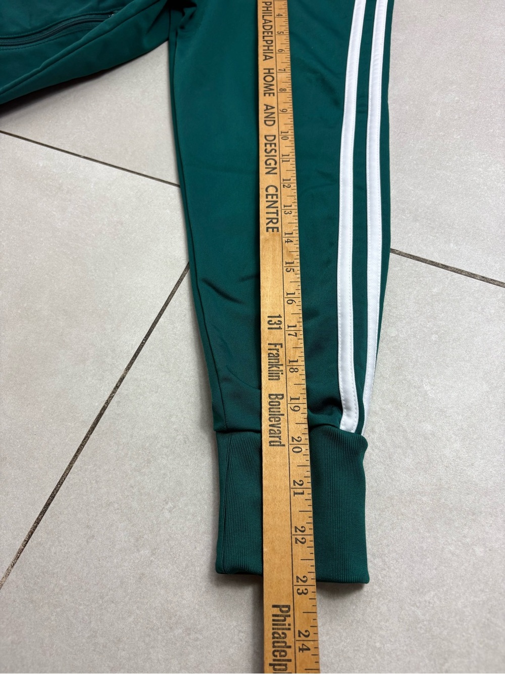 adidas Teal Green Three-Stripe Track Jacket and Pants - Picture 6 of 11